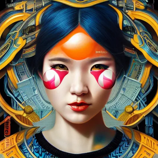 Image similar to Stockholm city portrait, Japanese, Pixar style, by Tristan Eaton Stanley Artgerm and Tom Bagshaw.