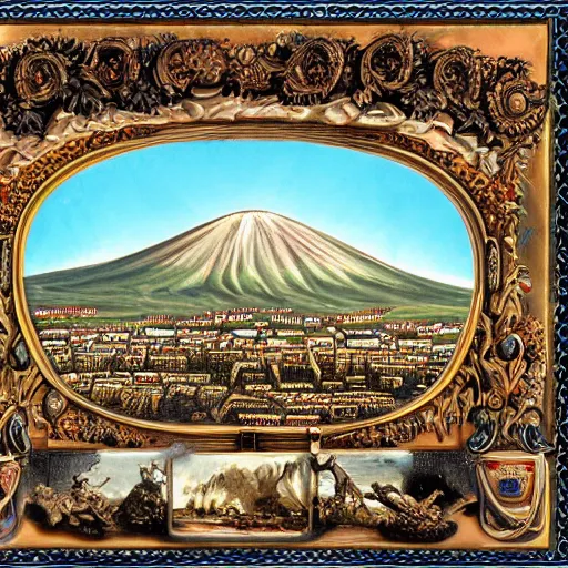 Prompt: Vesuvio explosion, high details, realistic, art by invincible