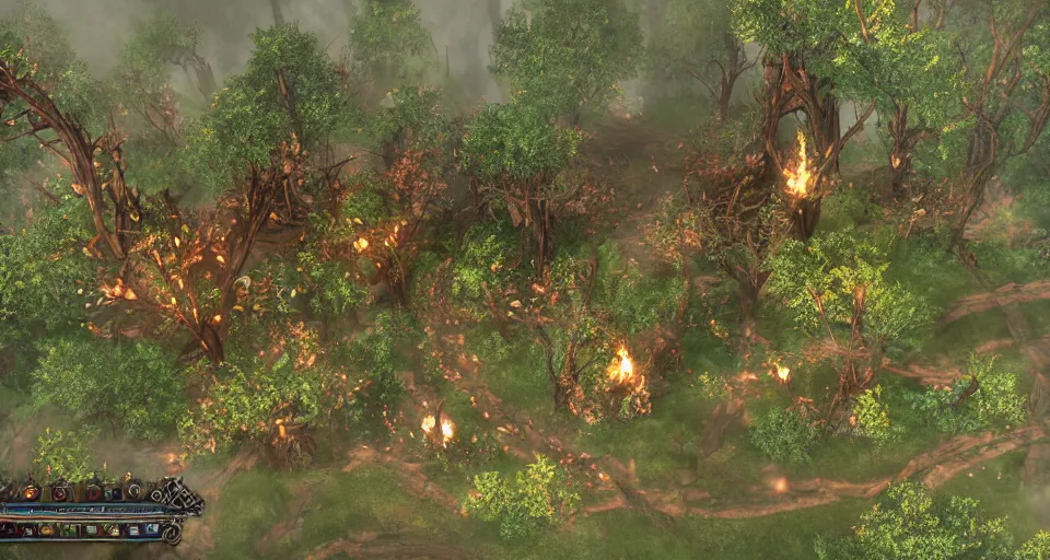 Image similar to Enchanted and magic forest, from Lineage 2