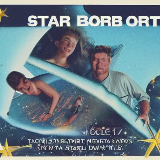 Prompt: vhs cover of Star Board