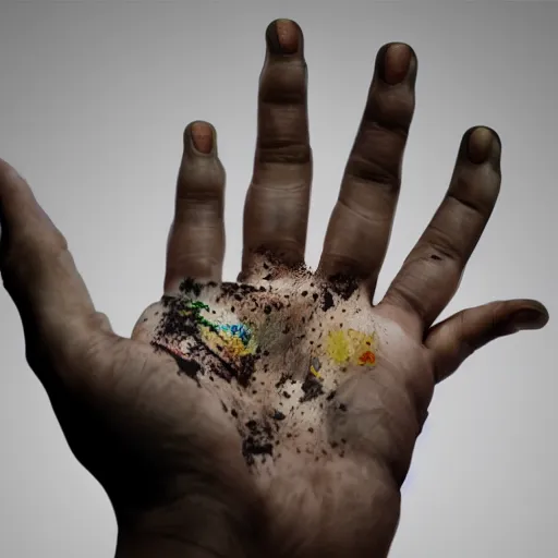 Image similar to highly realistic artwork, human fingers, photography, uhd, 8 k by diego fazio
