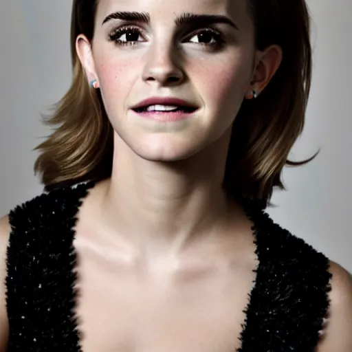 Prompt: portrait of Emma Watson as Natalie Portman