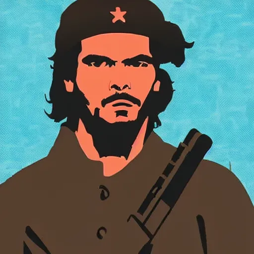 Prompt: Che Guevara in a cyberpunk setting