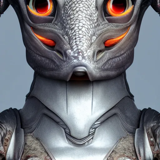 Prompt: stunning cinematic realistic close upward shot of a beautiful hot anthropomorphic robot female dragon, well designed highly detailed cute female dragon head with slick eyes, looking down at the camera with a smirk, well armored, detailed claws, high quality, HD octane render, fantasy, furry art, Artstation, Deviantart, Furaffinity