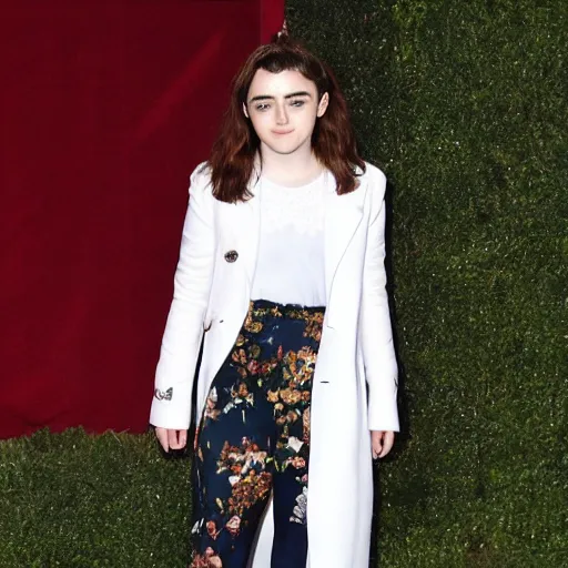 Image similar to maisie williams standing on one toe