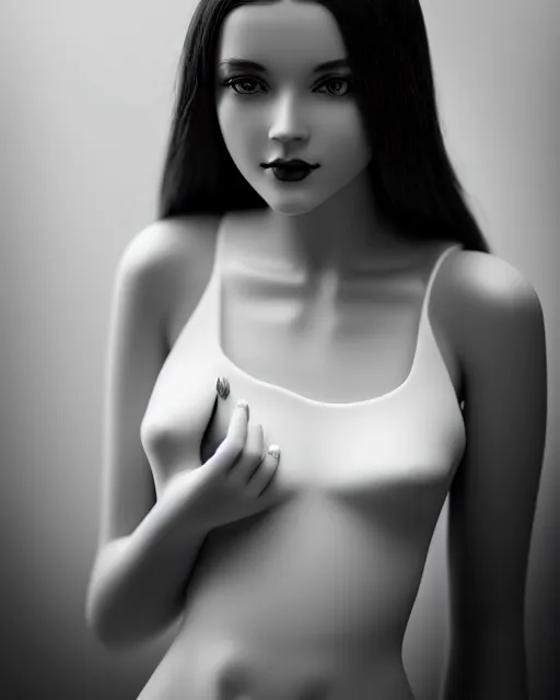 Image similar to black and white dreamy young beautiful female artificial intelligence, cinematic, rim light, photo - realistic, elegant, high detail, 8 k, masterpiece, photo taken in 1 9 3 0