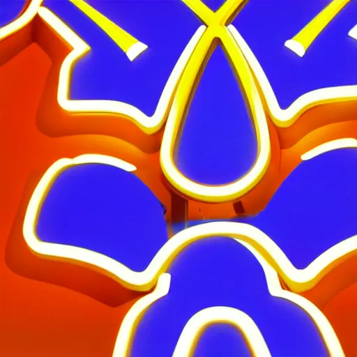 Image similar to closeup portrait of an ethereal mcdonalds made of blue light, divine, cyberspace, mysterious, dark high-contrast concept art