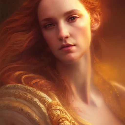 Prompt: majestic gracious regal seductive aphrodite portrait, ancient greece, atmospheric lighting, painted, intricate, volumetric lighting, beautiful, rich deep colours masterpiece, golden hour, sharp focus, ultra detailed, by leesha hannigan, ross tran, thierry doizon, kai carpenter, ignacio fernandez rios