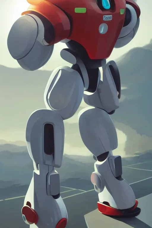 Image similar to metabots medabots medarotto medarot robot minimalist comics, behance hd by jesper ejsing, by rhads, makoto shinkai and lois van baarle, ilya kuvshinov, rossdraws global illumination ray tracing hdr radiating a glowing aura