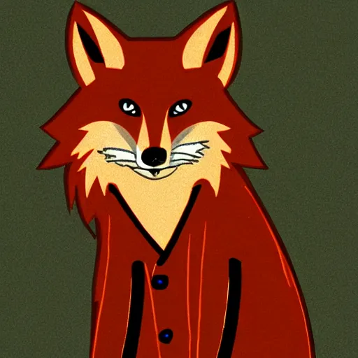 Prompt: stern looking fox in a lab coat, casting a magic spell, furaffinity, digital art