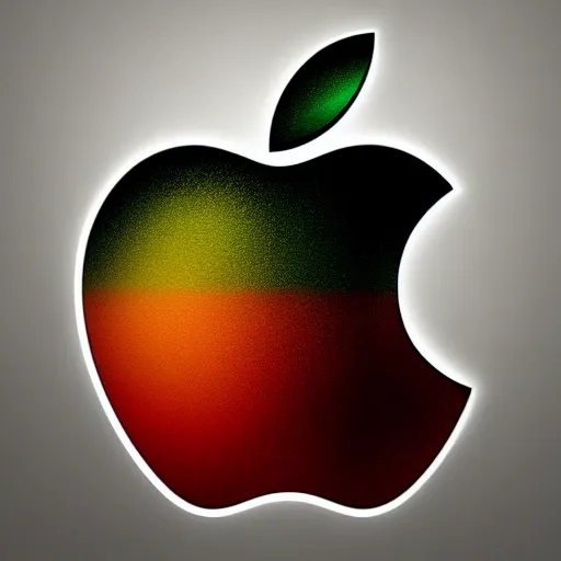 Image similar to new logo of apple company designed by alien artist