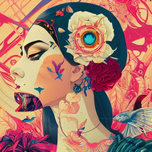 Image similar to Tristan Eaton, victo ngai, artgerm, Perfect princess