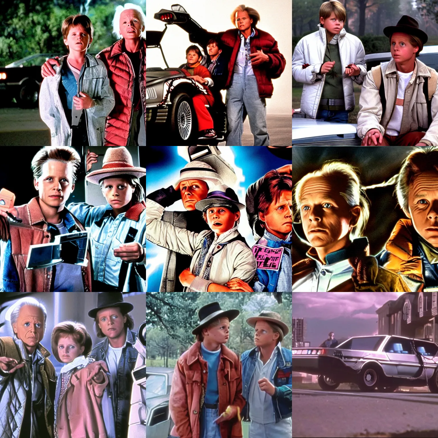 Prompt: a still from back to the future