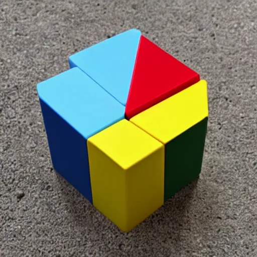 Image similar to Rubic\'s cube made from multicolored eyes