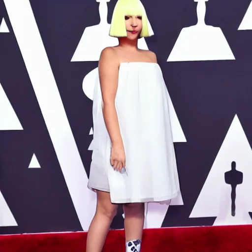 Image similar to Sia Furler full body