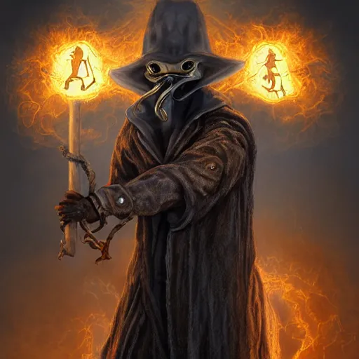 Prompt: a wlop 3 d render of very very very very highly detailed beautiful mystic portrait of a plague doctor as ghost rider with a sandy background by anton pieck, intricate, extremely detailed, digital painting, art stations, concept art, smooth, sharp focus, illustration, intimidating lighting, incredible art,