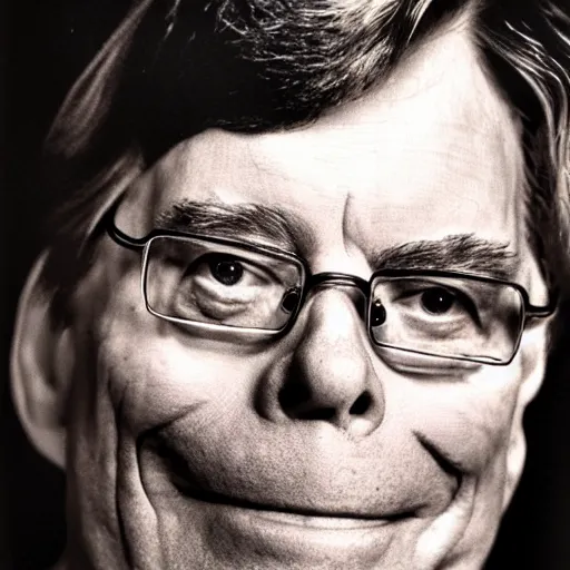 Image similar to stephen king, tintype