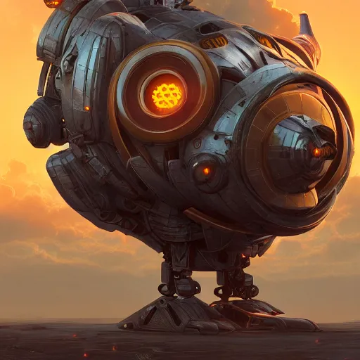 Image similar to colossal dream bot mothership, golden hour, fantasy, sharp focus, digital art, hyper realistic, 4 k, unreal engine, highly detailed, hd, dramatic lighting by brom, trending on artstation