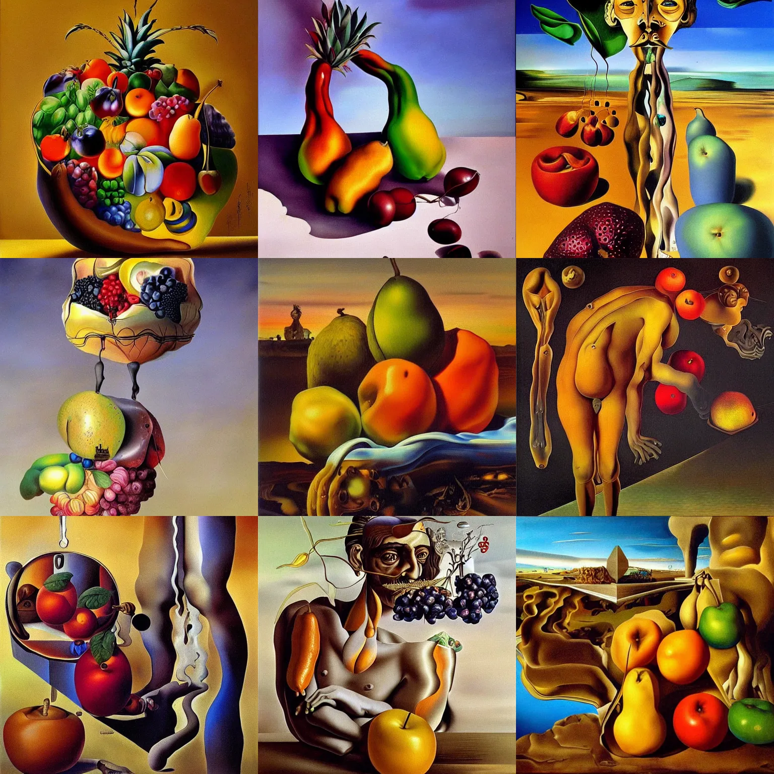 Prompt: fruits of labor by salvador dali, trending on artstation, favorites on deviantart, high quality art. artwork masterpieces, award winning