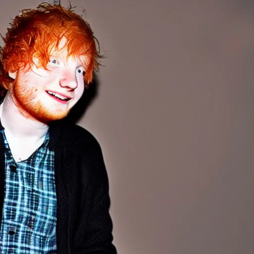 Image similar to ed sheeran caught in a nuclear blast