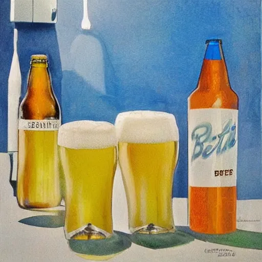 Image similar to perfect blue scene of beer,