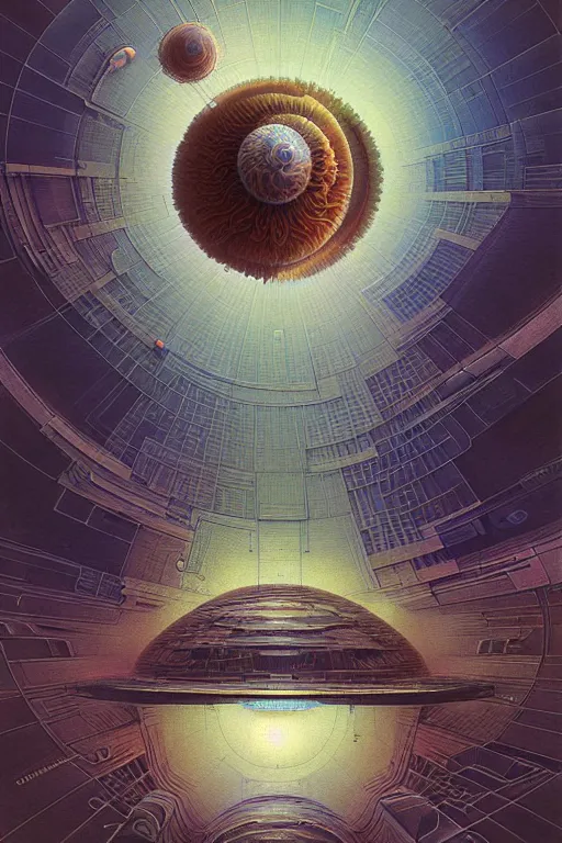 Prompt: design only! 2 0 5 0 s retro future art 1 9 7 0 s science fiction borders lines decorations space machine. muted colors. by jean - baptiste monge, ralph mcquarrie, marc simonetti, 1 6 6 7. mandelbulb 3 d, fractal flame, jelly fish, coral