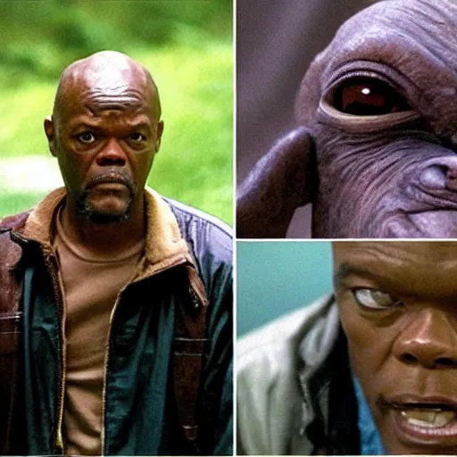 Prompt: Samuel L. Jackson as E.T