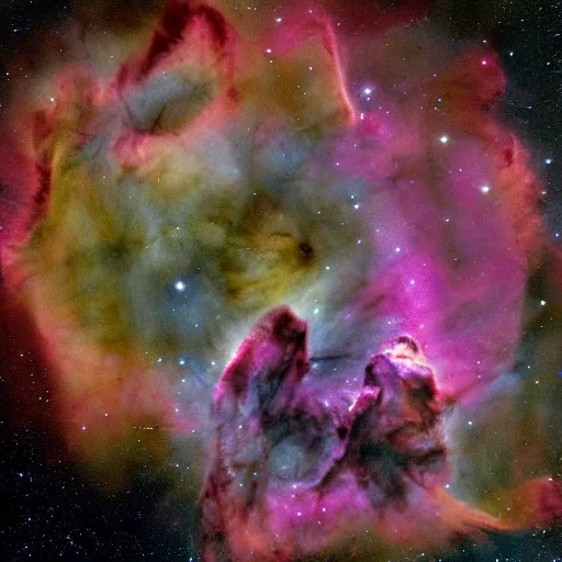 Image similar to award - winning macro of a beautiful rose made of carina nebula and molten lava on black background by harold davis, georgia o'keeffe and harold feinstein, highly detailed, hyper - realistic, inner glow, trending on deviantart, artstation and flickr, nasa space photography, national geographic