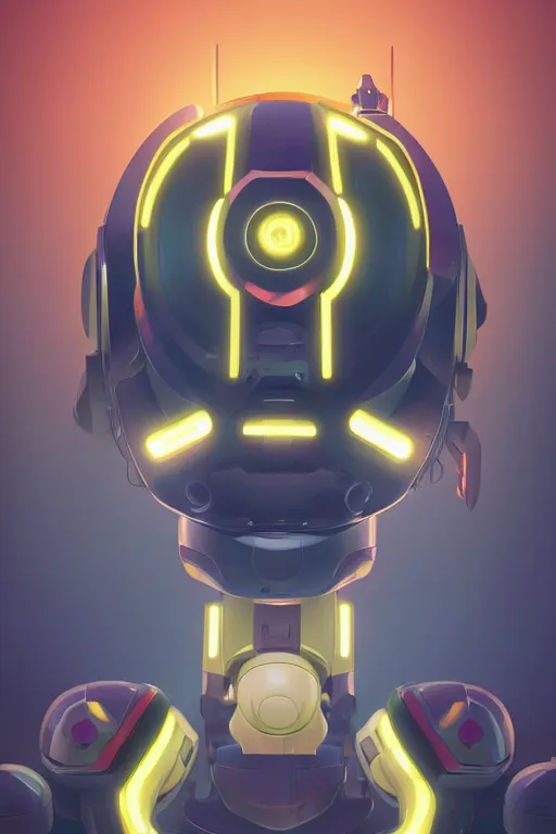 Image similar to metabots medabots medarotto medarot robot minimalist comics helmet mask neon cybereye, behance hd by jesper ejsing, by rhads, makoto shinkai and lois van baarle, ilya kuvshinov, rossdraws global illumination ray tracing hdr radiating a glowing aura