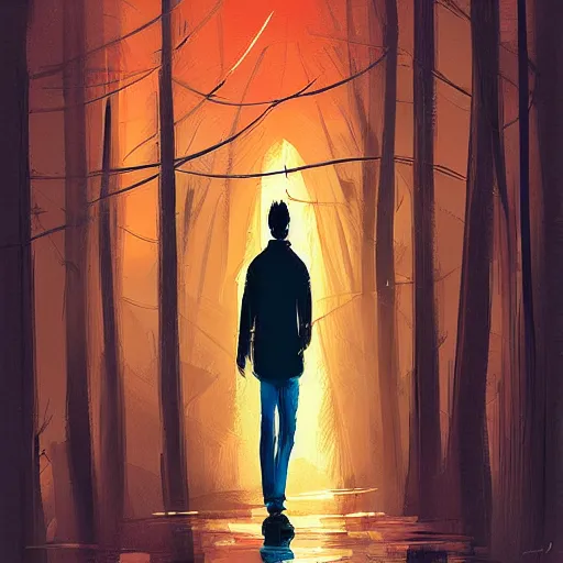 Image similar to a character by Alena Aenami