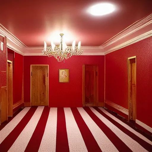 Image similar to a red room like in twin peaks