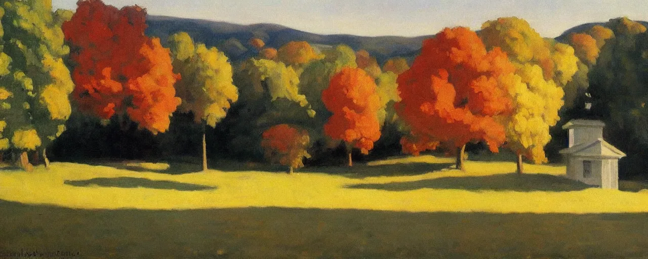 Prompt: an edward hopper style painting of a ( ( ( ( ( ( ( ( miskolc, a city in northeastern hungary ) ) ) ) ) ) ) ), early - autumn, september of 1 9 4 8