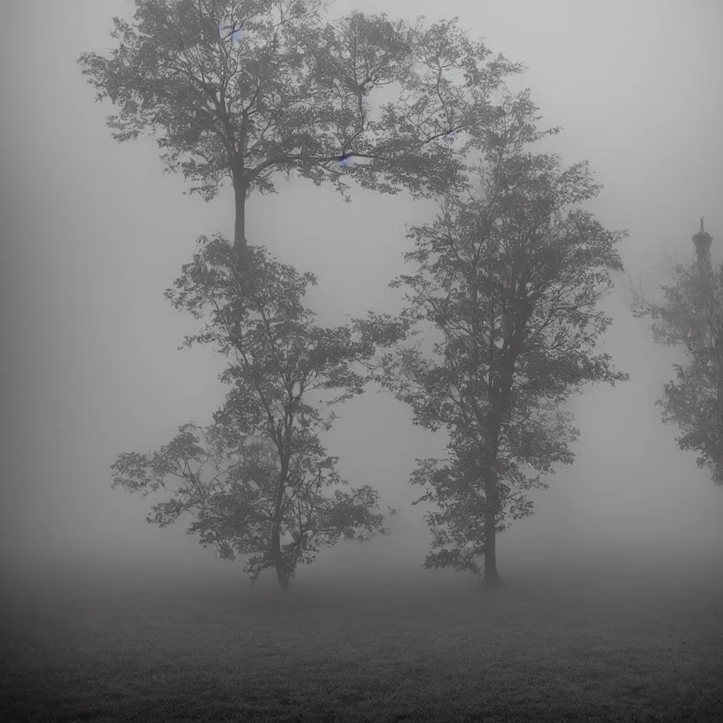 Image similar to graveyard of dreams foggy landscape