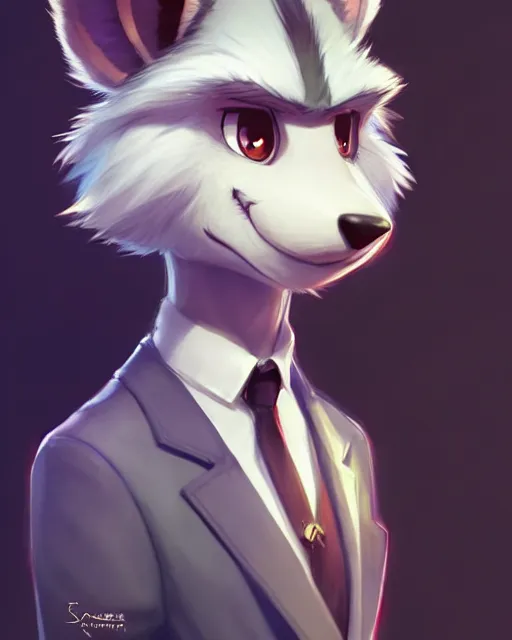 Image similar to character concept art of a cute male anthropomorphic furry | | adorable, key visual, realistic shaded perfect face, tufted, fine details by stanley artgerm lau, wlop, rossdraws, james jean, andrei riabovitchev, marc simonetti, and sakimichan, trending on weasyl