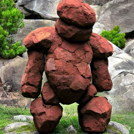 Prompt: rock golem