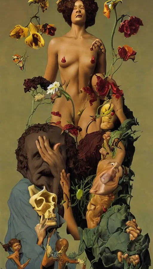 Image similar to life and death mixing together, by thomas blackshear