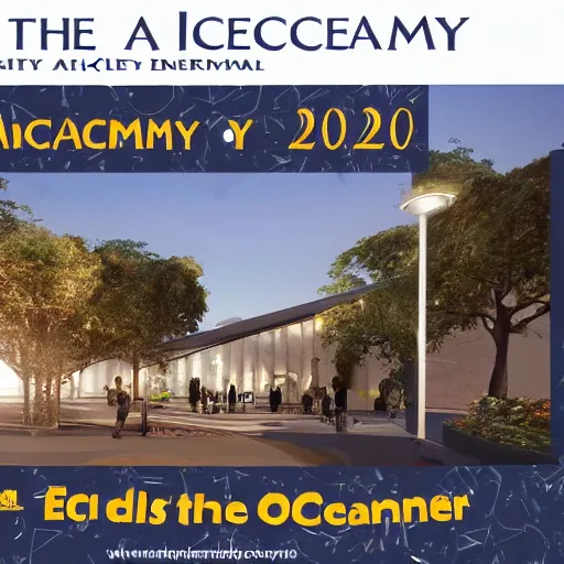 Prompt: The academy by Rafael Sanzio in 2020