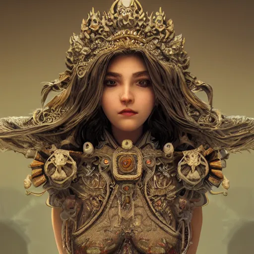 Image similar to princess, godly, beautiful, intricate, hyper detailed, octane, 4 k