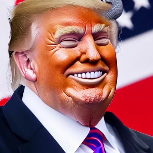 Prompt: trump as an imam, smiling, 4 k, detailed, photograph, realistic