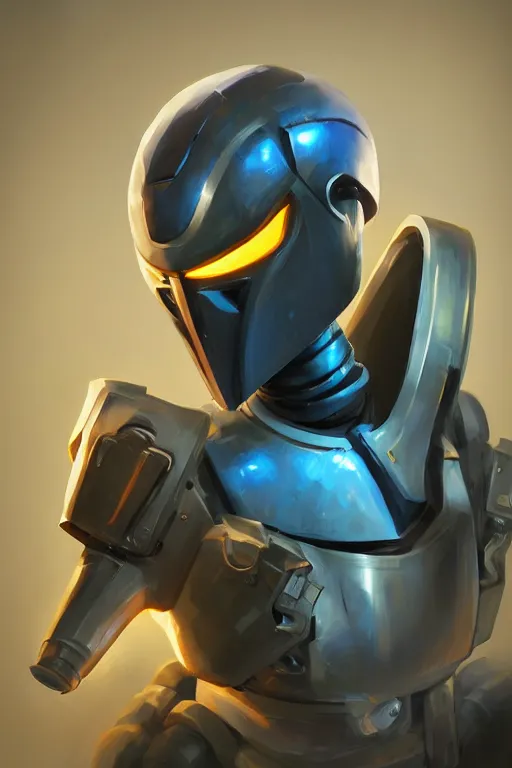 Image similar to epic mask helmet robot ninja portrait stylized as fornite style game design fanart by concept artist gervasio canda, behance hd by jesper ejsing, by rhads, makoto shinkai and lois van baarle, ilya kuvshinov, rossdraws global illumination radiating a glowing aura global illumination ray tracing hdr render in unreal engine 5