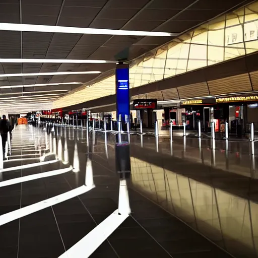 Prompt: airport authorities pointing weapon at spices, satire, dramatic, hyperdetailed, cinematic lighting