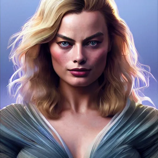 Prompt: Margot Robbie, intricate, highly detailed, digital painting, artstation, concept art, smooth, sharp focus, illustration, gta v cover art, Unreal Engine 5, 8K, art by artgerm and greg rutkowski and alphonse mucha