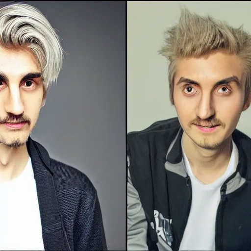 Prompt: xQc and forsen