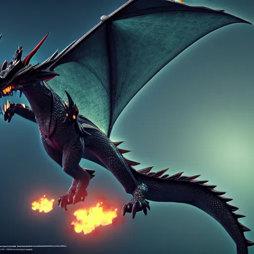 Image similar to star dragon flying, ultra detailed, trending on artstation, concept art, octane render, unreal engine,