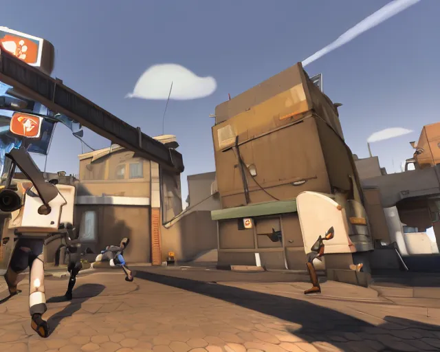 Image similar to TF2 screenshot of control point, HD, trending on tumblr