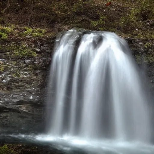 Prompt: water falling from the sky