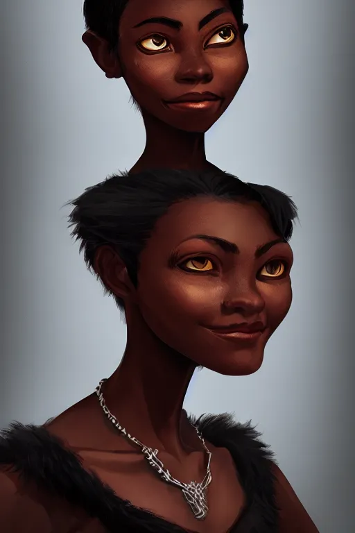 Image similar to a portrait of humanization of gloria from madagascar, grim - lighting, high - contrast, intricate, elegant, highly detailed, digital painting, artstation, concept art, smooth, sharp focus, illustration