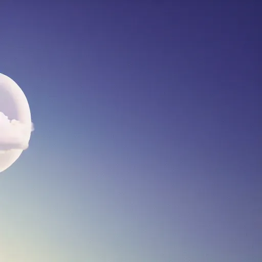 Prompt: an ultra photorealistic and sharp film still of a perfectly round circular white cloud in the sky. wide shot, wes anderson, studio ghibli, pixar and disney animation, octane render, dramatic lighting, award winning photography