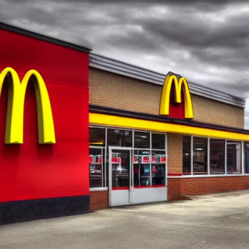 Prompt: Mcdonald but it is a mechanical shop instead of a fastfood, redneck, photorealistic, 4k, HDR