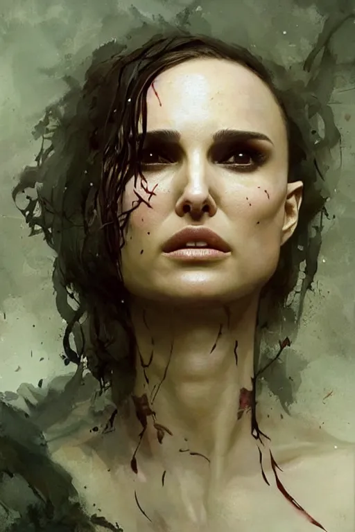 Prompt: natalie portman, warrior, lord of the rings, tattoos, decorated ornaments, by carl spitzweg, ismail inceoglu, vdragan bibin, hans thoma, greg rutkowski, alexandros pyromallis, perfect face, fine details, realistic shadeing